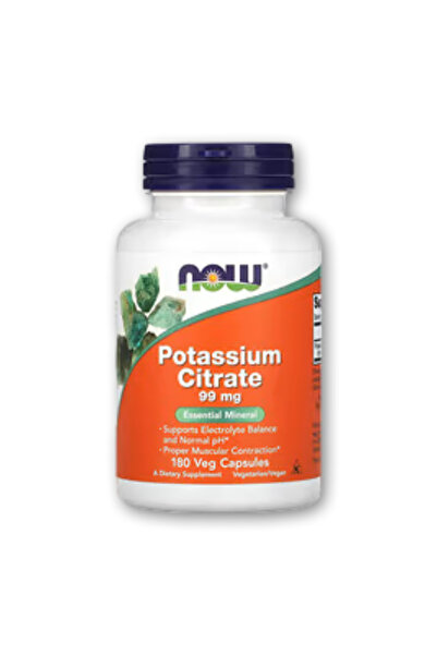 NOW F Nuo Nutritional Supplement Nuo Strat Potassium, 99 Mg, 180 Vegetarian C...