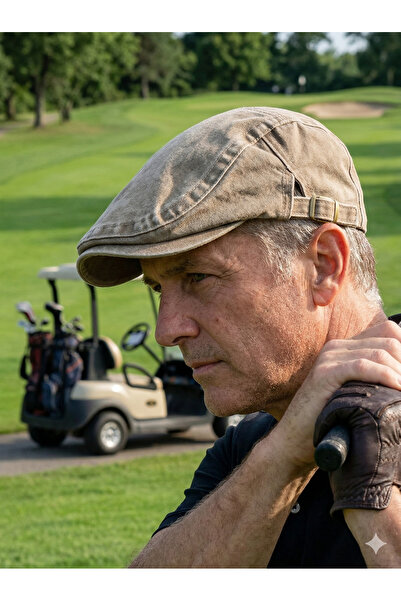 PIECE SIGNATURE 100% Cotton, Adjustable Denim Golf Cap for Women and Men