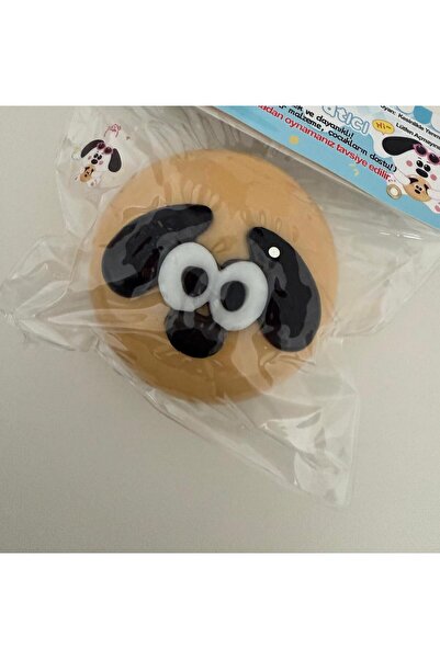 Bumelo Köpekçik Squishy-Sukuşi Stres Topu Kahverengi Büyük Boy