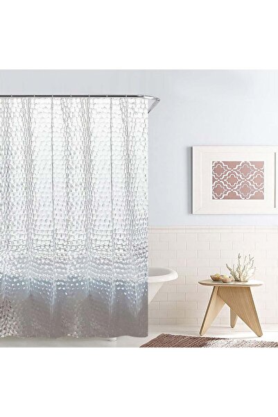 OEM Perdea Dus Clear 3D Pietre Transparente 180x180cm