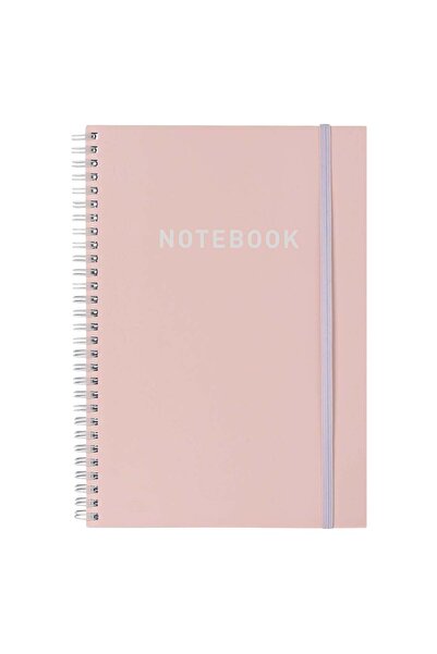 OEM Caiet B5 cu Spirala Elastic & 2 Subiecte Roz - 80 file