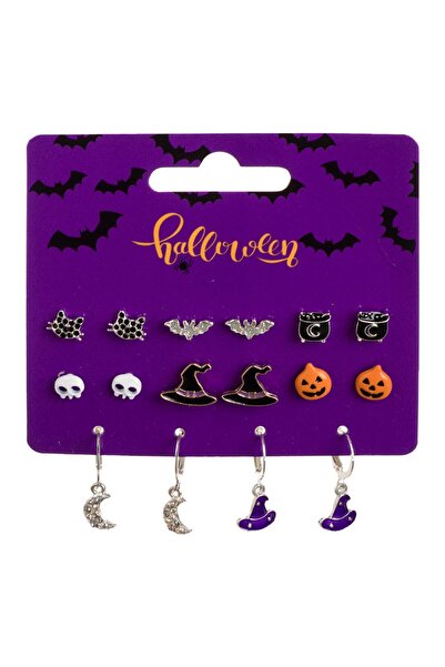 OEM Σκουλαρίκια Χάλογουιν με Διάφορα Σχέδια - 8 Ζευγάρια