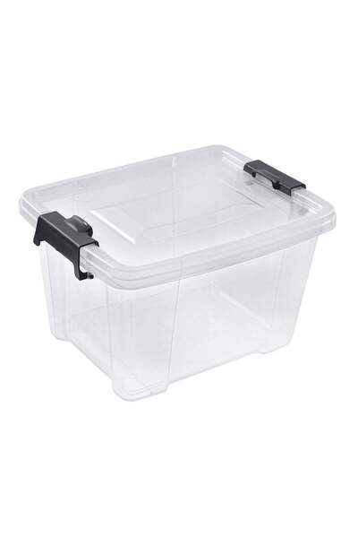 OEM Διαφανές πλαστικό κουτί αποθήκευσης με καπάκι 12 λίτρων