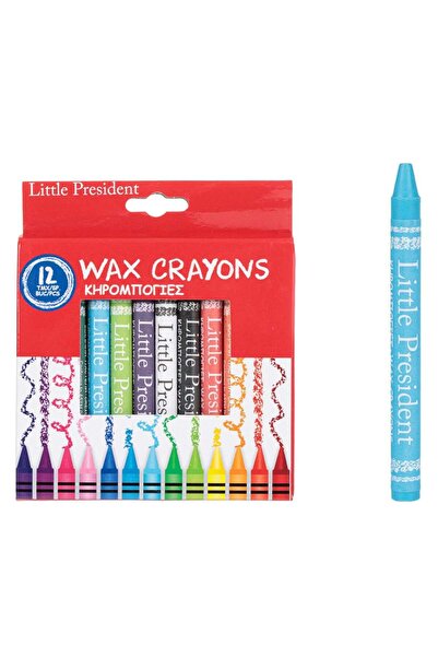 OEM Μικρός Πρόεδρος Σετ Λεπτών Κηρομολυβιών - 12 τεμάχια