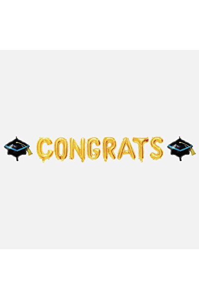 OEM Graduation Party Balloon Gold Toga Congrats 35 centimeters