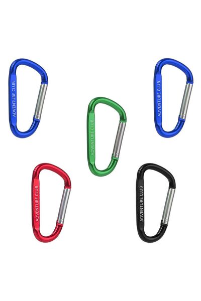 OEM Colorful Metal Carabiner Hooks 6.5x3.5 centimeters - 5pcs