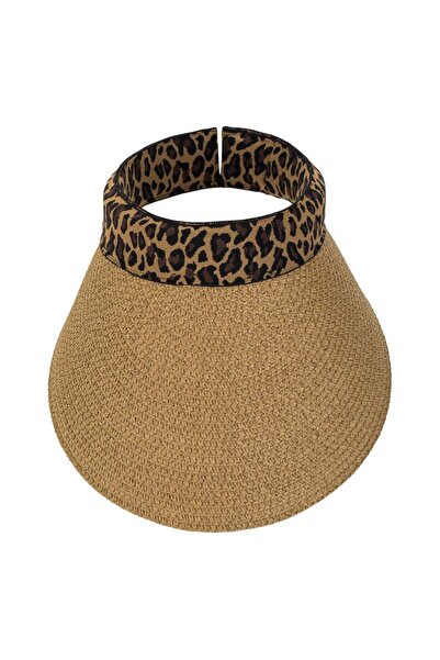 OEM Sapca Vizor Bej cu Model Leopard pe Margine pentru Femei