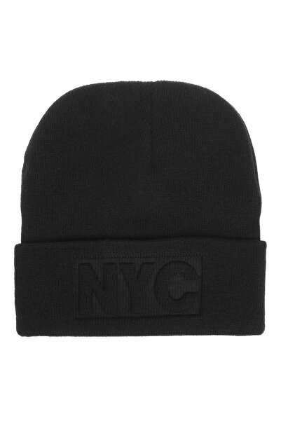 OEM Caciula Neagra cu Model Reliefat NYC pentru Copii