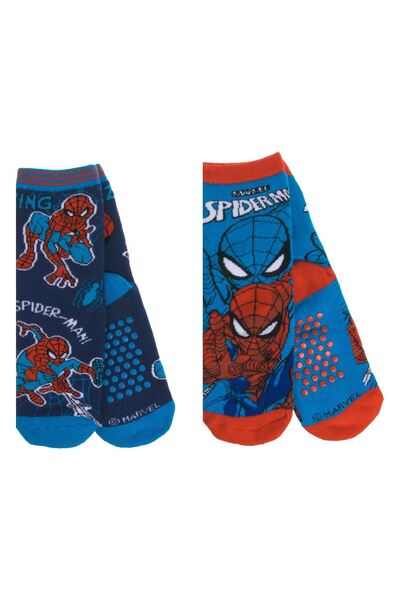 OEM Winter Socks with Spiderman Pattern Anti-slip for Children - 3 pairs 23-26