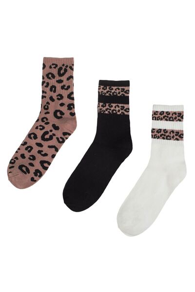 OEM Șosete pentru femei, model dungi, set 3 perechi, mărimea 36-41 – confort ...