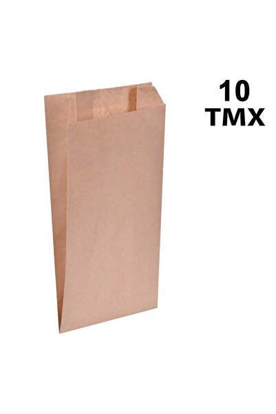 OEM Σετ Χάρτινων Σακουλών Δώρου Κραφτ 14x7x28εκ. - 10 τεμάχια