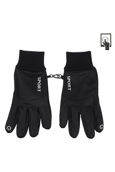 OEM Manusi Negre cu Elastic & Clips pentru Ecran Tactil pentru Barbati