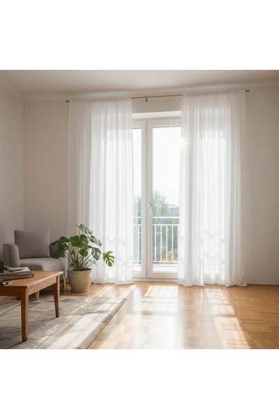 OEM Decorative Curtain Ecru Oxford with Tape 140x260cm