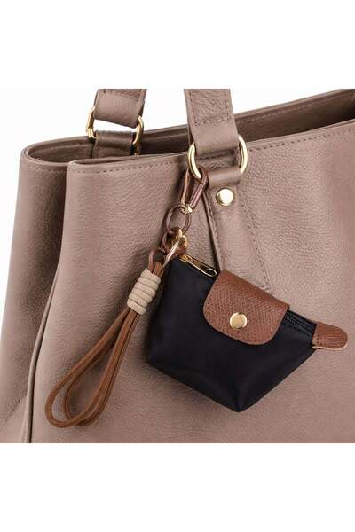 OEM Black Wallet Bag Charm Keychain 20 centimeters