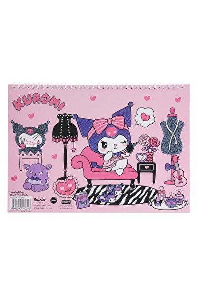 OEM Σπιράλ Μπλοκ Σχεδίου & Εξώφυλλο Kuromi 33x23εκ. - 40 Φύλλα