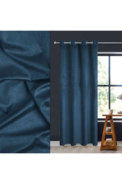 OEM Decorative Curtain Grey Velvet with Rings 140x260cm