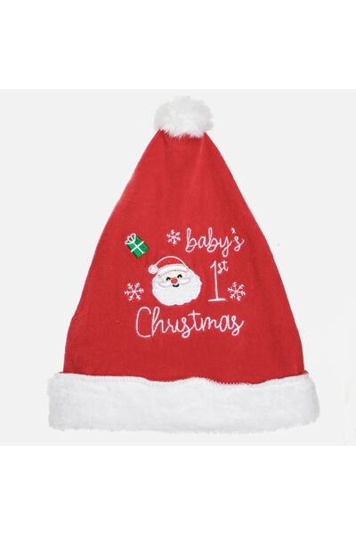 OEM Caciula de Craciun ”Baby's 1st Christmas” pentru Bebelusi 0-6 Luni
