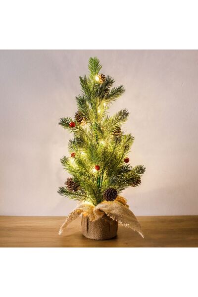 OEM Διακοσμητικό Χριστουγεννιάτικο Δέντρο με 40 LED με Μπαταρίες - 40 εκατοστά