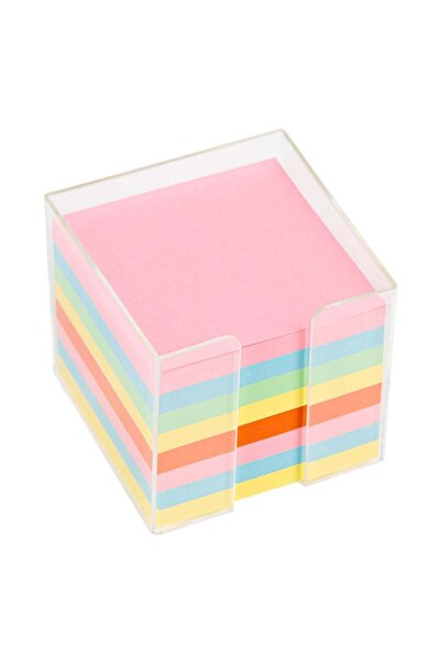 OEM Colorful Notes in Plastic Box 8.5x8.5cm - 700F