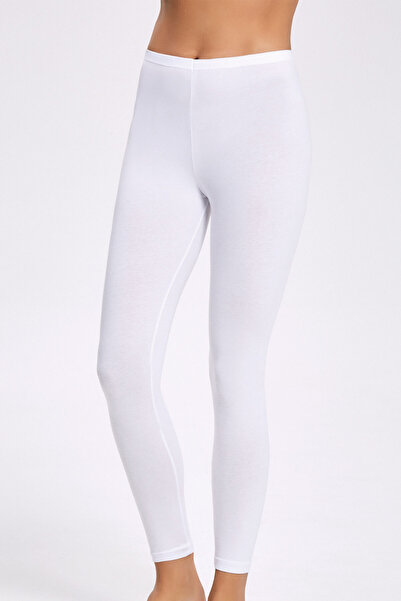 İlke Women's Elastane Waistband Detailed Long Leggings