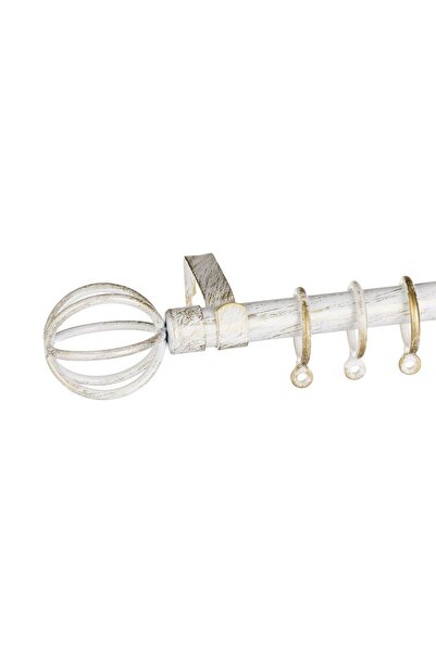 OEM Galerie pentru Perdele Extensibila Metalica Alba Brushed Sfera 110-210 ce...