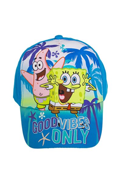 OEM Шапка Сиел Спондж Боб с надпис  "Good Vibes Only " за деца