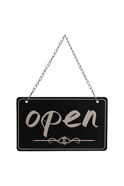 OEM Ξύλινη Κρεμαστή Πινακίδα  "Ανοιχτό - Κλειστό " 25x15εκ.