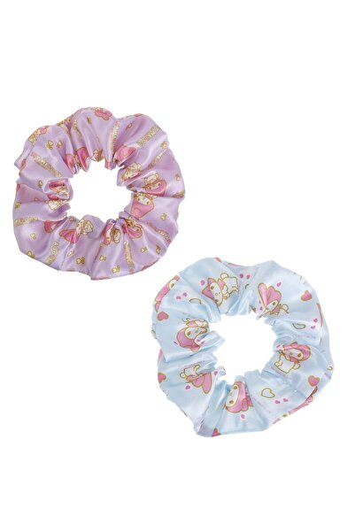 OEM Πράσινα και Λιλά Σατέν Υφασμάτινα Λαστιχάκια Μαλλιών με σχέδιο My Melody ...