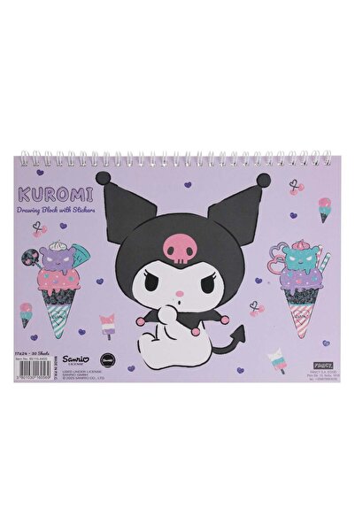 OEM B5 Σπιράλ Μπλοκ Σχεδίου με Εξώφυλλο Kuromi - 30 Φύλλα