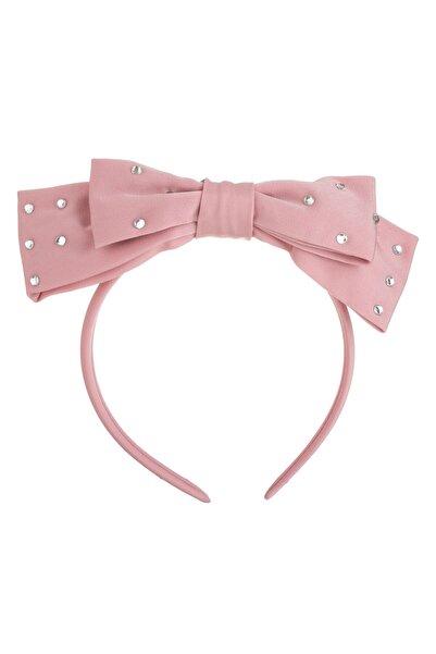 OEM Coronita Par Subtire cu Fundita Satinata Mare & Strass pentru Copii