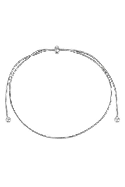 OEM Silver Color Chain Anklet with Stop for Women