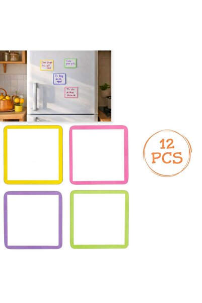 OEM Etichete Magnetice cu Margini Colorate 8x8cm - 12buc