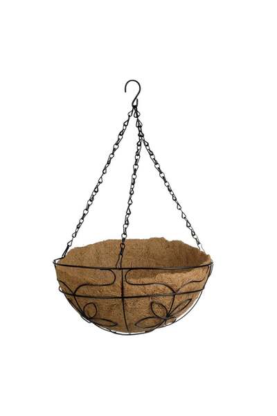 OEM Hanging Basket Planter with Coconut Fiber Lining Ø31 centimeters