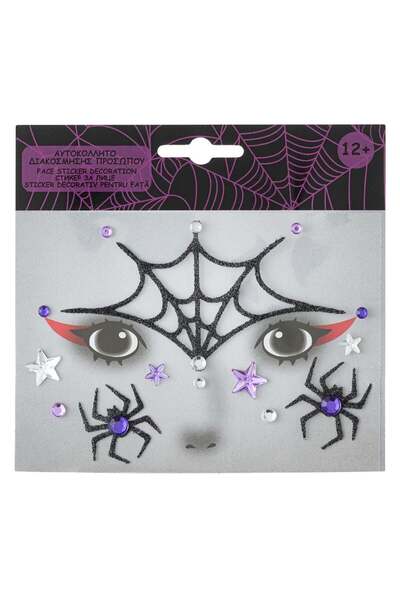 OEM Decorative Face Tattoo Stickers Spider Web