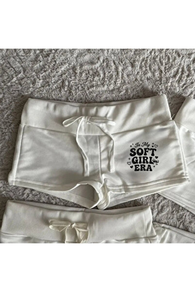 Gofeel Soft Girl Era Written Mini Shorts