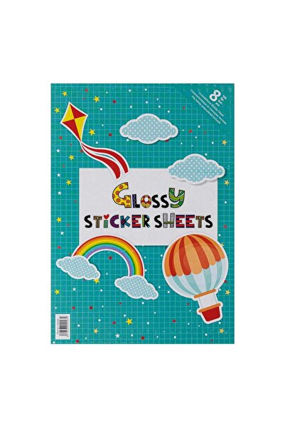 OEM Bloc Hartie Glase cu Foi Autocolante A4 Diferite Culori 165-170gsm - 8 File