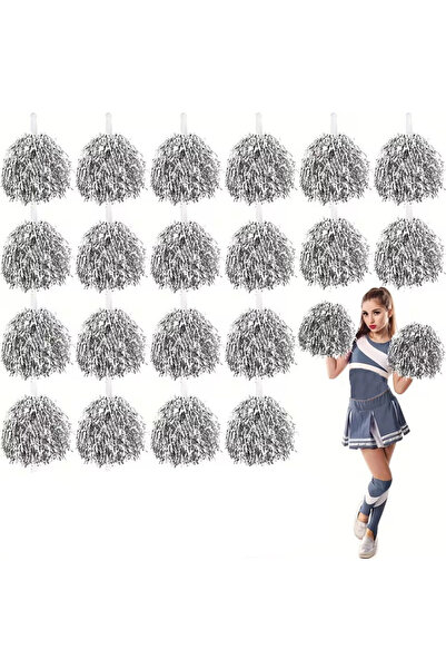 ForWhat Набір з 10 пар (20 предметів) срібних помпонів для офісних, домашніх ...