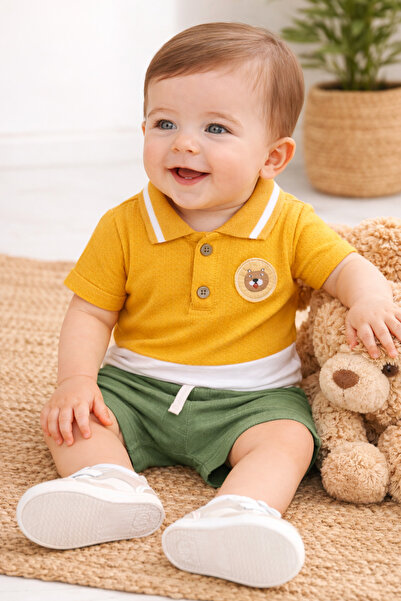 Little Baby Teddy Bear Shorts Set (Top and Bottom)