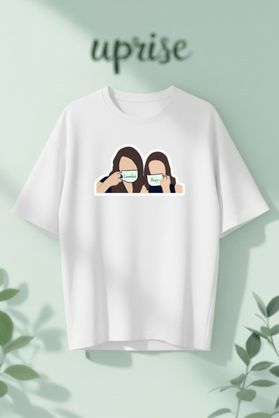 Vordevia Lorelai Rory Gilmore Girls Printed Cotton Oversize T-Shirt