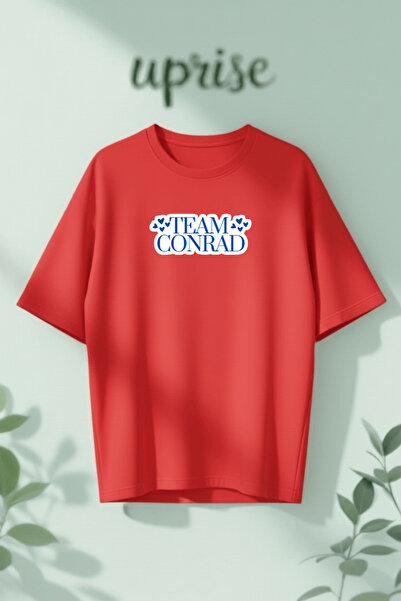 Vordevia Tricou supradimensionat din bumbac imprimat Team Conrad Connie Boy