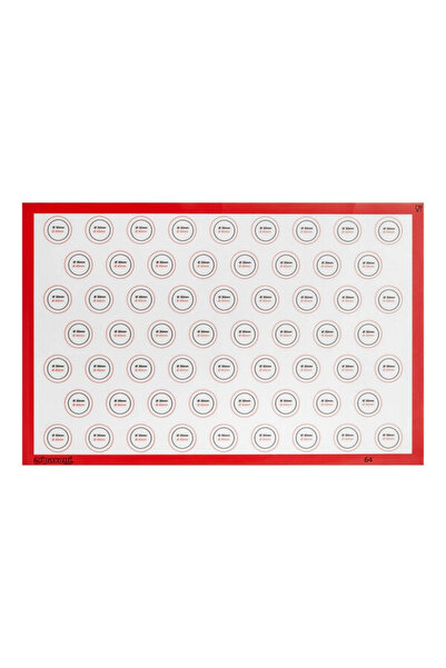 Pavoni Professional SPV Non-Stick Silicone Mat for Macarons, 585x385 mm