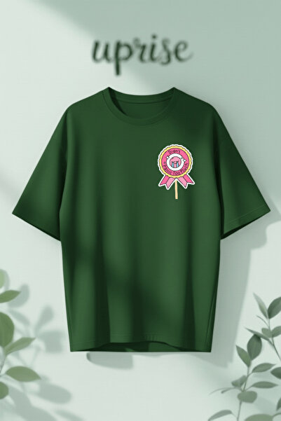 Vordevia Didnt Panic Too Much Badge Printed Cotton Oversize T-Shirt