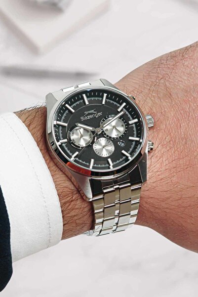 Slazenger Original 2 Year Warranty 10Atm Water Resistance Steel Band Men's Wr...