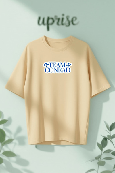 Vordevia Tricou supradimensionat din bumbac imprimat Team Conrad Connie Boy