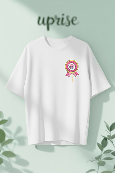 Vordevia Didnt Panic Too Much Badge Printed Cotton Oversize T-Shirt