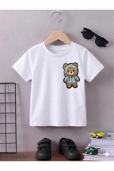 bahar uğurlu Παιδικό μπλουζάκι με στάμπα Γλυκό Αρκουδάκι