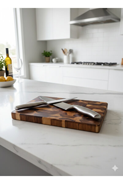 Limon Dekor Premium Acacia End-Grain Wood Cutting and Presentation Board 20X3...