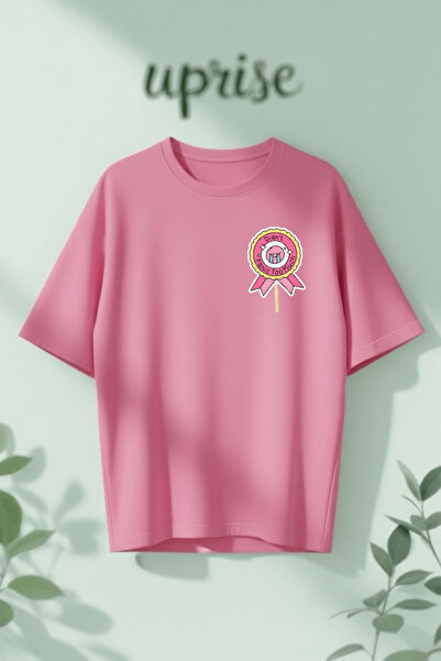 Vordevia Didnt Panic Too Much Badge Printed Cotton Oversize T-Shirt