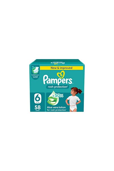 Pampers Box 6 Jumbo Diapers, 58 Count