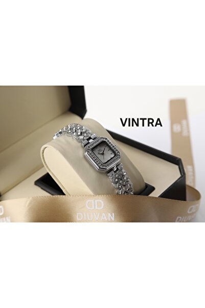 Generic "Sparkling Diamond" Silver Evening Watch with Pearl Shell Dial